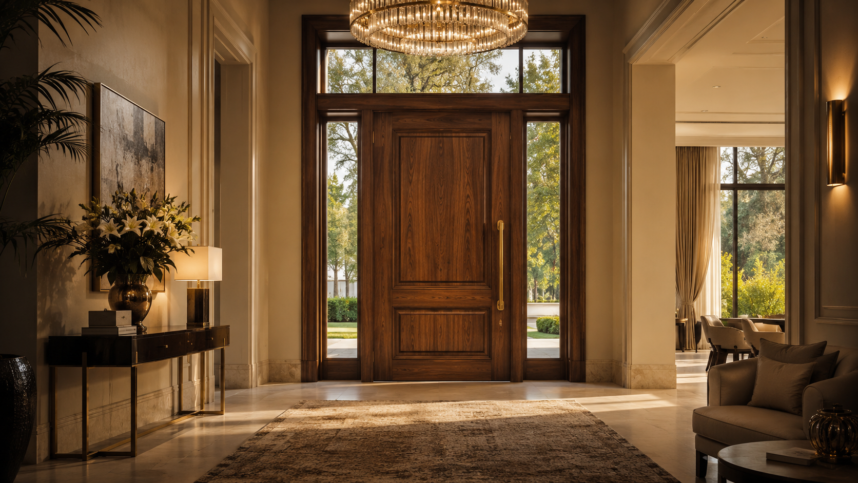 Solid wood door design Abu Dhabi